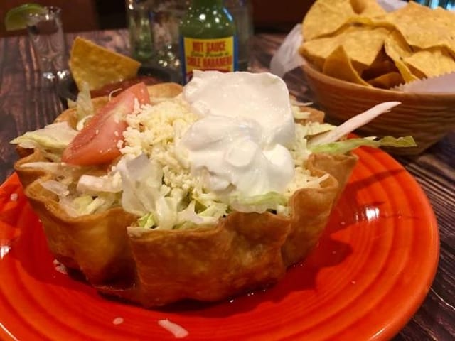 Grilled Chicken Taco Salad.